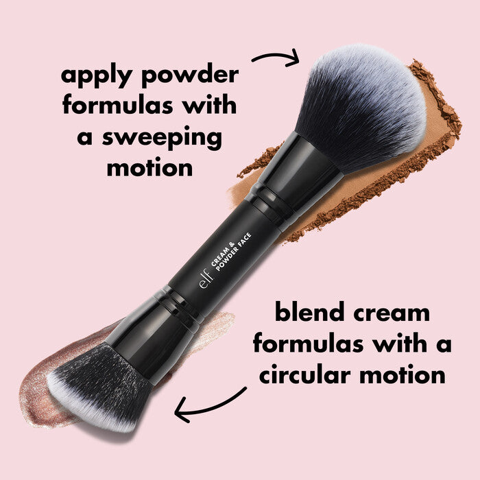 E.L.F. - Cream & Powder Face Brush (Pincel 2 em 1)