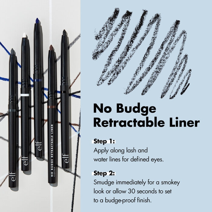 E.L.F. - No Budge Retractable Eyeliner (Lápis de Olho Retrátil)
